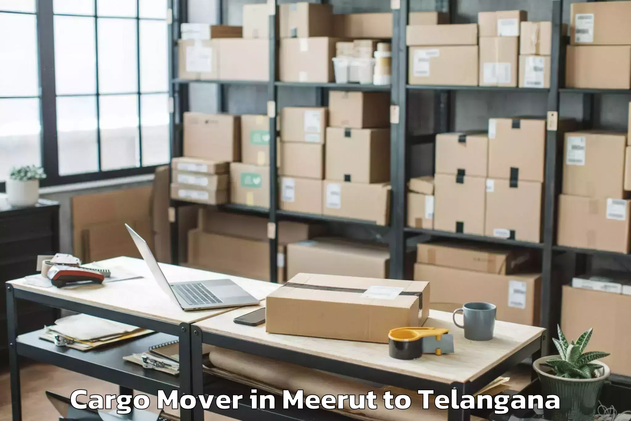 Affordable Meerut to Bellampalle Cargo Mover